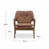 Lisbet Armchair, Brown Leather