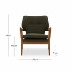 Lisbet Armchair, Green Boucle