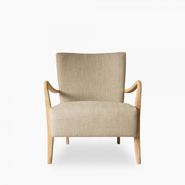 Lyall Armchair, Natural Linen