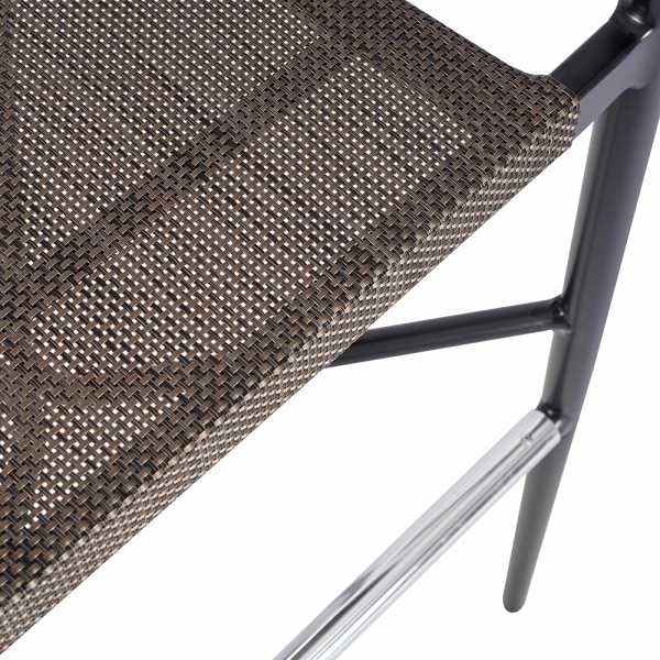 Lydia Bar Stool, Bronze & Black