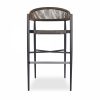 Lydia Bar Stool, Bronze & Black