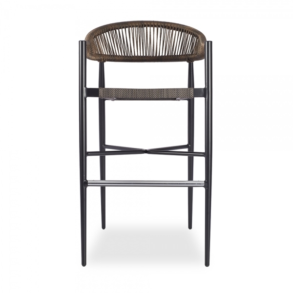 Lydia Bar Stool, Bronze & Black