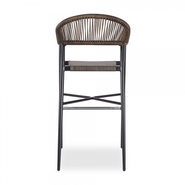 Lydia Bar Stool, Bronze & Black