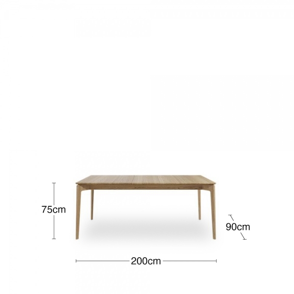 Mabel 6-8 Seat Extendable Dining Table, Oak