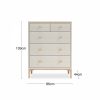 Mabel Chest of Drawers, Light Oak & Taupe