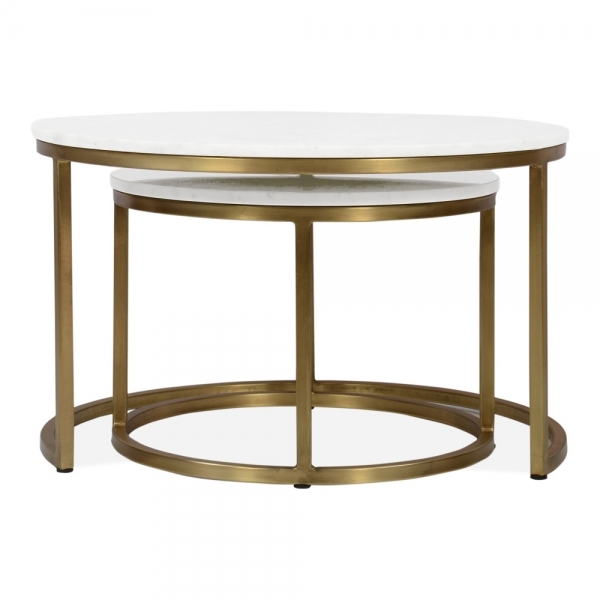 madison-set-of-2-nesting-coffee-tables-white-marble-brass-p13158-2726803_image Madison Set of 2 Nesting Coffee Tables, White Marble & Brass