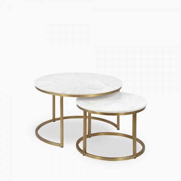 madison-set-of-2-nesting-coffee-tables-white-marble-brass-p13158-2843360_image Madison Set of 2 Nesting Coffee Tables, White Marble & Brass