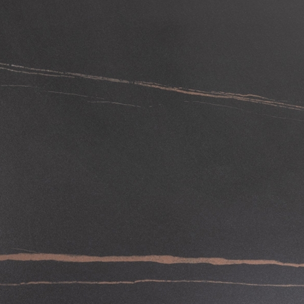 Malta 4 Seat Square Dining Table, Black Ceramic