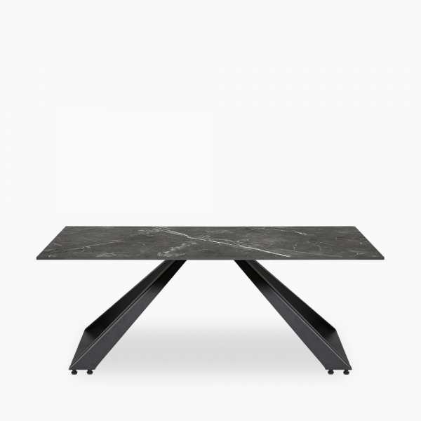 Malton Coffee Table, Sintered Stone & Black