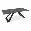 Malton Coffee Table, Sintered Stone & Black