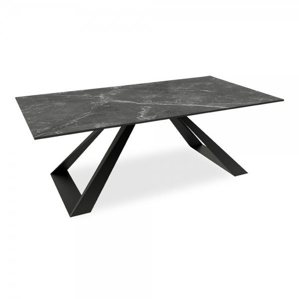 Malton Coffee Table, Sintered Stone & Black