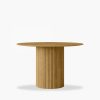 Marcel 4 Seat Round Dining Table, Oak