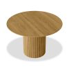 Marcel 4 Seat Round Dining Table, Oak