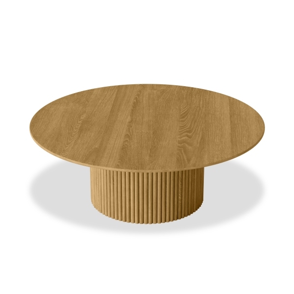 Marcel Round Coffee Table, Oak