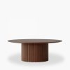 Marcel Round Coffee Table, Walnut