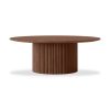 Marcel Round Coffee Table, Walnut