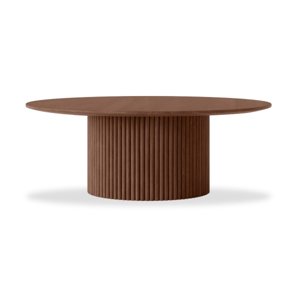 Marcel Round Coffee Table, Walnut