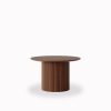 Marcel Set of 2 Round Coffee Tables, Walnut