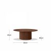 Marcel Set of 2 Round Coffee Tables, Walnut