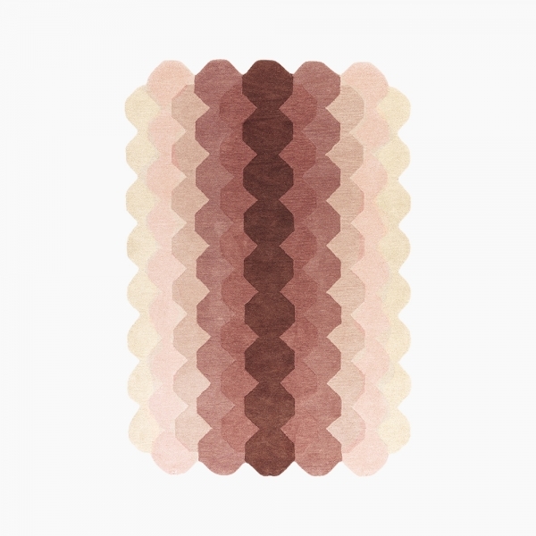 Matrix Hand Tufted Rug, Pink