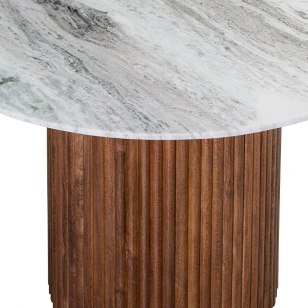 medby-4-seat-round-dining-table-dark-mango-wood-grey-marble-p42517-2845989_image Medby 4 Seat Round Dining Table, Dark Mango Wood & Grey Marble