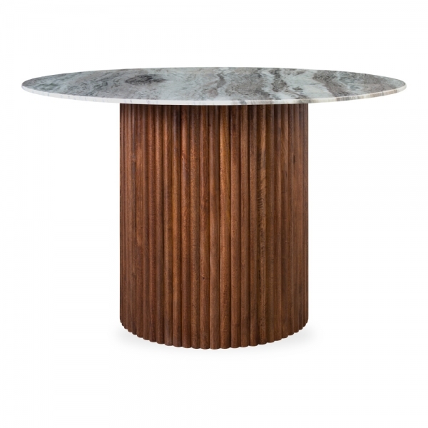 medby-4-seat-round-dining-table-dark-mango-wood-grey-marble-p42517-2845990_image Medby 4 Seat Round Dining Table, Dark Mango Wood & Grey Marble