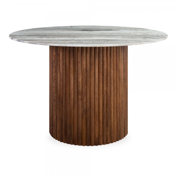medby-4-seat-round-dining-table-dark-mango-wood-grey-marble-p42517-2845991_image Medby 4 Seat Round Dining Table, Dark Mango Wood & Grey Marble