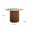 medby-4-seat-round-dining-table-dark-mango-wood-grey-marble-p42517-2845992_image Medby 4 Seat Round Dining Table, Dark Mango Wood & Grey Marble