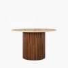 medby-4-seat-round-dining-table-dark-mango-wood-travertine-p44570-2873030_image Medby 4 Seat Round Dining Table, Dark Mango Wood & Travertine