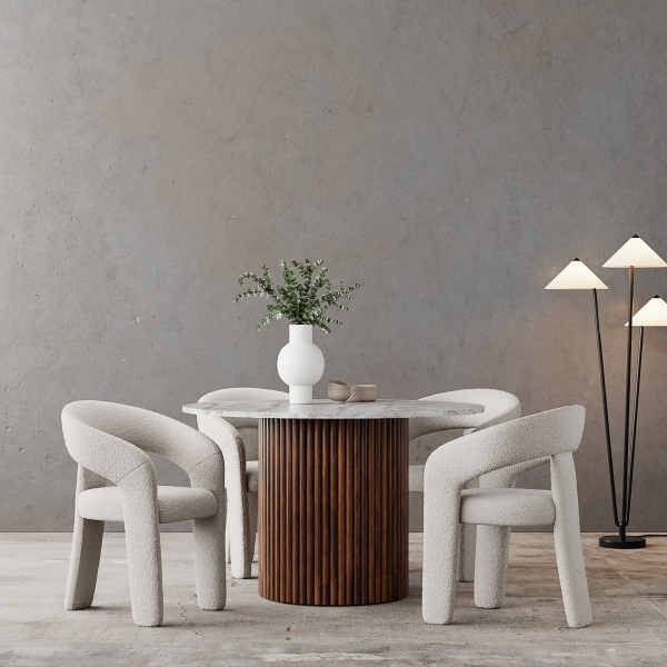 medby-bellamy-4-chairs-dining-set-grey-marble-speckled-stone-sustainable-boucle-p44603-2870294_image Medby & Bellamy 4 Chairs Dining Set, Grey Marble & Speckled Stone Sustainable Boucle