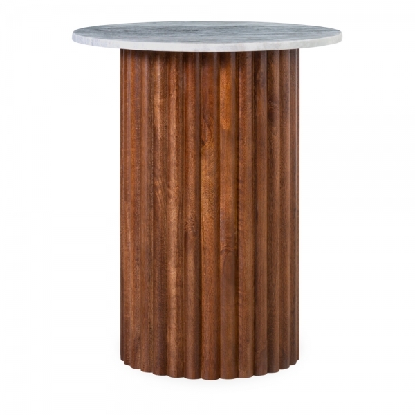 medby-round-side-table-dark-mango-wood-grey-marble-p42516-2845974_image Medby Round Side Table, Dark Mango Wood & Grey Marble