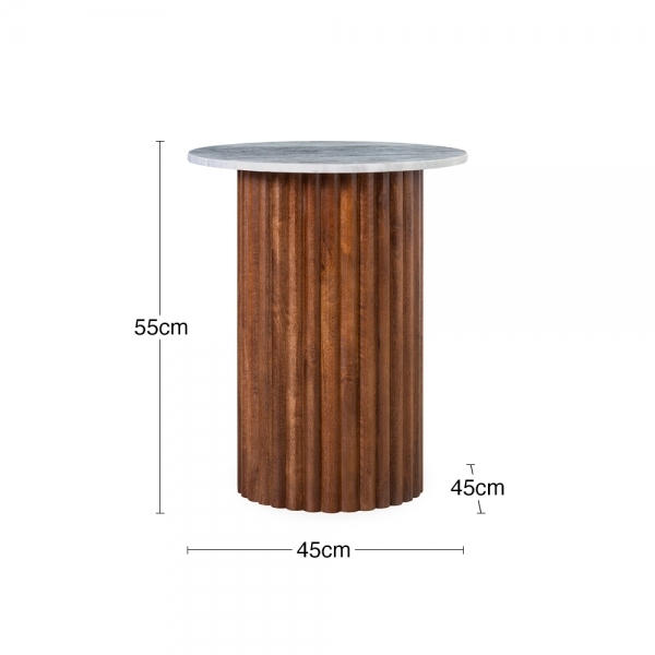 medby-round-side-table-dark-mango-wood-grey-marble-p42516-2845977_image Medby Round Side Table, Dark Mango Wood & Grey Marble
