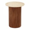 medby-round-side-table-dark-mango-wood-travertine-p44571-2872962_image Medby Round Side Table, Dark Mango Wood & Travertine