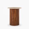 medby-round-side-table-dark-mango-wood-travertine-p44571-2873016_image Medby Round Side Table, Dark Mango Wood & Travertine