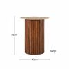 medby-round-side-table-dark-mango-wood-travertine-p44571-2873017_image Medby Round Side Table, Dark Mango Wood & Travertine