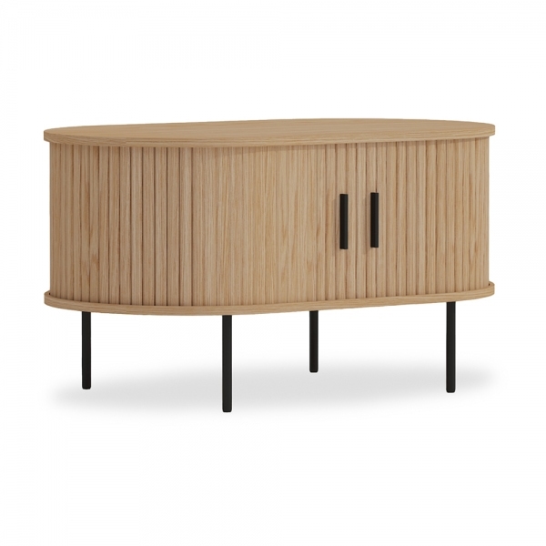 Mika Coffee Table, Oak & Black