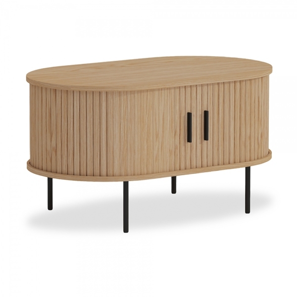 Mika Coffee Table, Oak & Black