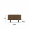 Mika Coffee Table, Walnut & Black
