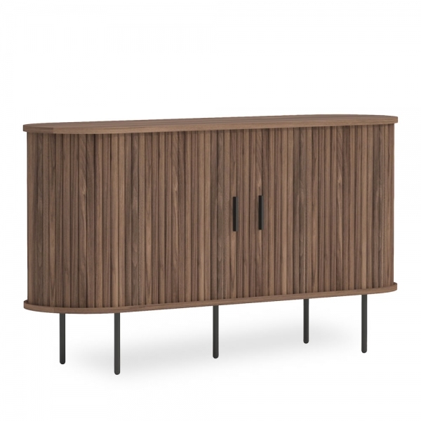 Mika Sideboard, Walnut & Black