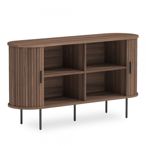Mika Sideboard, Walnut & Black