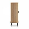 Mika Tall Sideboard, Oak & Black