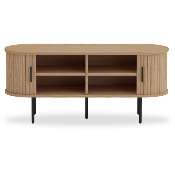 Mika TV Stand, Oak & Black