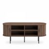 Mika TV Stand, Walnut & Black