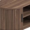 Mika TV Stand, Walnut & Black