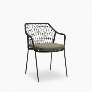 Milan Carver Dining Chair, Anthracite Grey