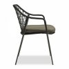 Milan Carver Dining Chair, Anthracite Grey