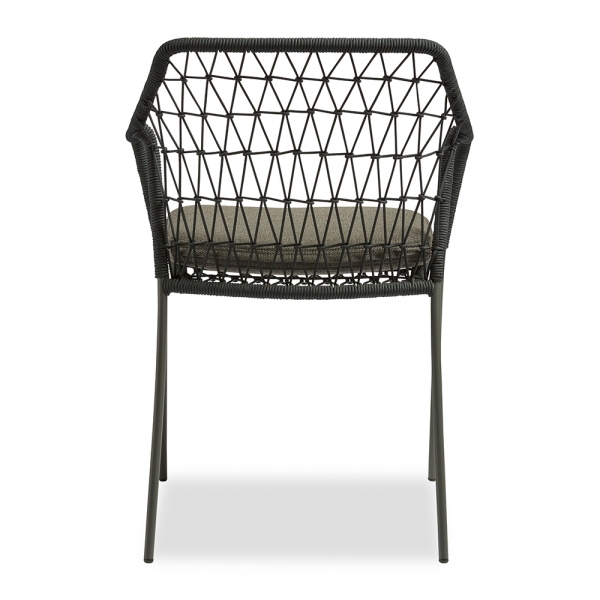 Milan Carver Dining Chair, Anthracite Grey
