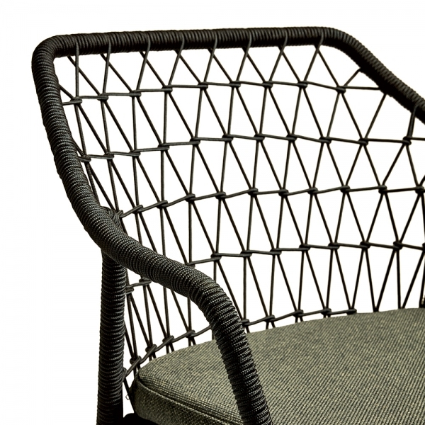 Milan Carver Dining Chair, Anthracite Grey