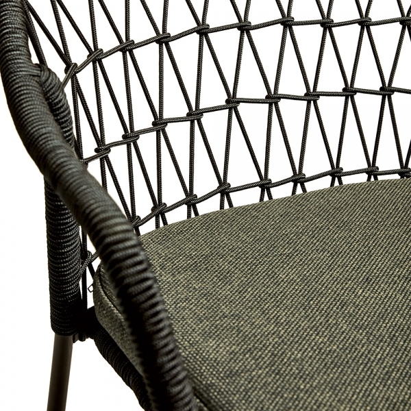 Milan Carver Dining Chair, Anthracite Grey