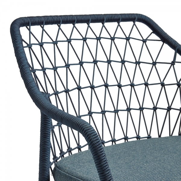 Milan Carver Dining Chair, Blue